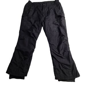 Rawik Black Snow Ski Pants Black Waterproof Nylon Insulated Plus Size 3XL  2198